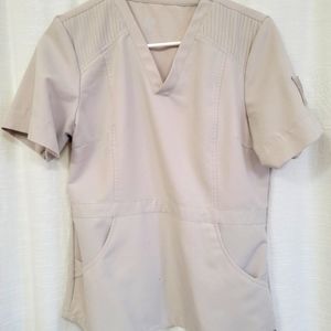 FIGS Jedi Sand Rey peplum scrub top